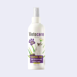 Vetocare pets shampoing spray tous types de pelages nettoie et purifie chat 200 ml