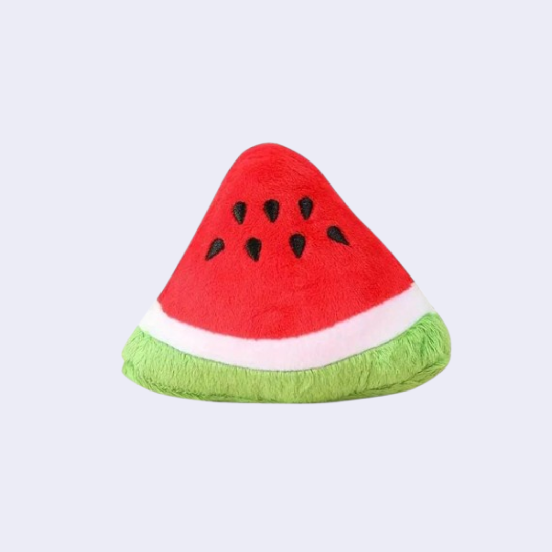 Peluche en forme de pastèque pour chien, jouet à mâcher mignon pour chat, chiot