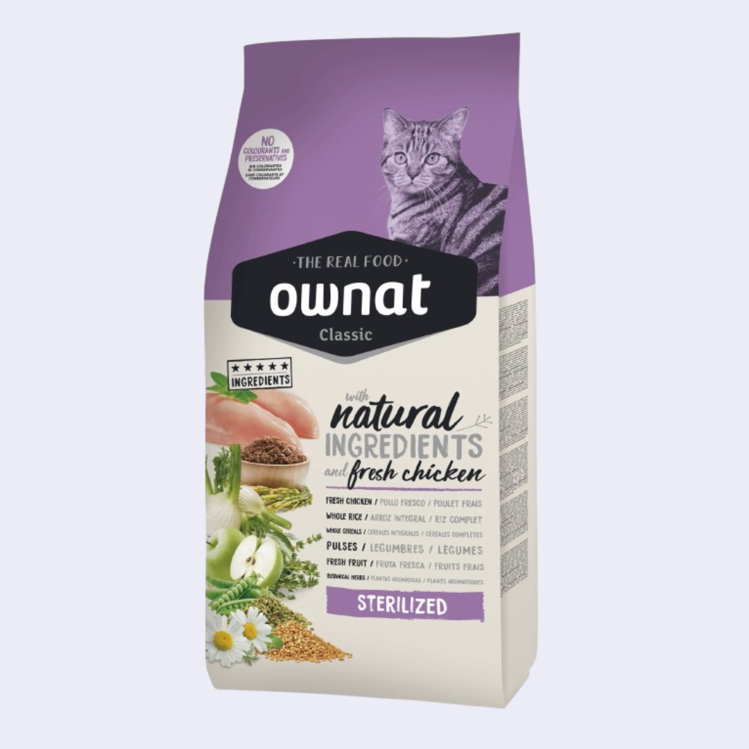 OWNAT CLASSIQUE STERILISED CHATS 15 kg