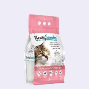 Litière pour chat - Benty Sandy Poudre pour bébé 5L (baby powder)